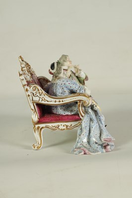 Lot 60 - A LARGE LATE 19TH CENTURY MEISSEN-STYLE DRESDEN FIGURE GROUP OF MUSICIANS