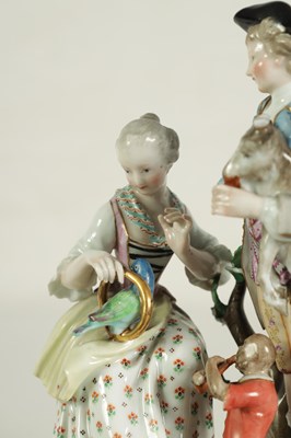 Lot 41 - A LATE 19TH CENTURY MEISSEN FIGURE GROUP