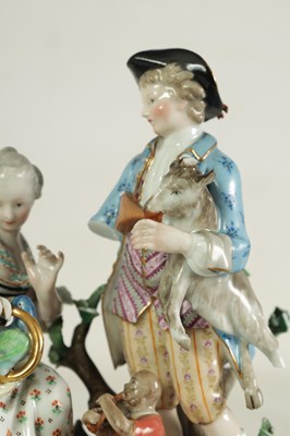 Lot 41 - A LATE 19TH CENTURY MEISSEN FIGURE GROUP