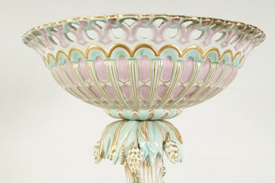 Lot 108 - A LARGE 19TH CENTURY DRESDEN TABLE CENTREPIECE IN THE MEISSEN STYLE