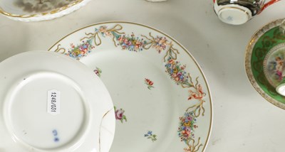Lot 57 - A LATE 19TH CENTURY AUGUSTUS REX CABINET CUP AND SAUCER AND A SIMILAR CUP