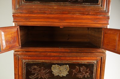 Lot 130 - A LATE 19TH CENTURY CHINESE COMPOUND CABINET