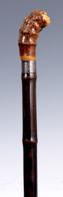 Lot 316 - A LATE 19th CENTURY BAMBOO HORSE MEASURING...