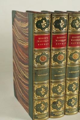 Lot 629 - SIR WALTER SCOTT A FINE SET OF TWENTY-FIVE VOLUMES OF THE WAVERLY NOVELS CENTENARY EDITION 1871