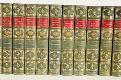 Lot 629 - SIR WALTER SCOTT A FINE SET OF TWENTY-FIVE VOLUMES OF THE WAVERLY NOVELS CENTENARY EDITION 1871