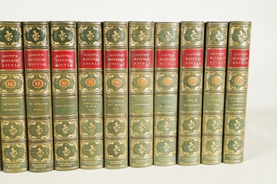 Lot 629 - SIR WALTER SCOTT A FINE SET OF TWENTY-FIVE VOLUMES OF THE WAVERLY NOVELS CENTENARY EDITION 1871