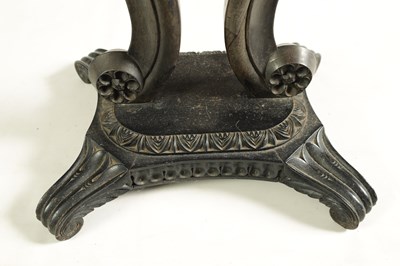 Lot 151 - AN EARLY 19TH CENTURY SRI LANKAN IVORY, SPECIMEN INLAID AND EBONY OCCASIONAL TABLE