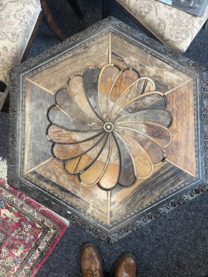 Lot 151 - AN EARLY 19TH CENTURY SRI LANKAN IVORY, SPECIMEN INLAID AND EBONY OCCASIONAL TABLE