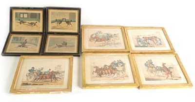 Lot 775 - AFTER HENRY ALKEN PUBLISHED BY THOMAS. McLEAN A SET OF FIVE EARLY 19TH-CENTURY HUMOROUS HORSE AND CARRIAGE PRINTS