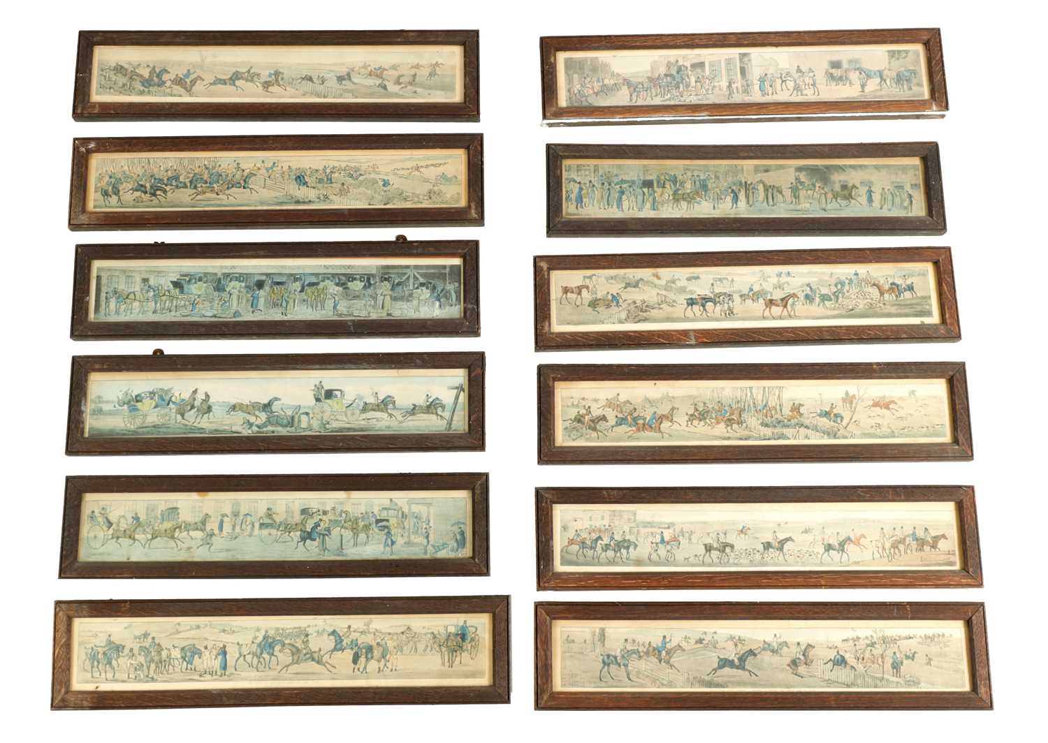 Lot 758 - A SET OF 12 EARLY 19TH-CENTURY COLOURED