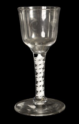 Lot 3 - AN 18TH CENTURY LARGE WINE GLASS