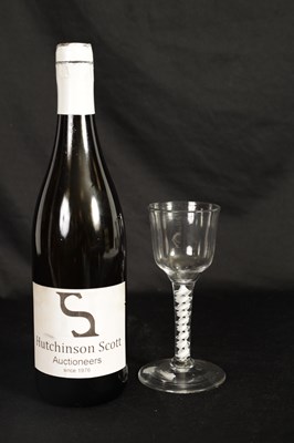 Lot 3 - AN 18TH CENTURY LARGE WINE GLASS