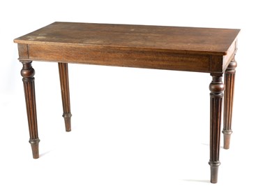 Lot 1041 - A 19TH CENTURY OAK SERVING TABLE IN THE MANNER OF GILLOWS