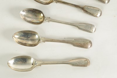 Lot 255 - A VICTORIAN 84 PIECE PART CANTEEN OF SILVER TABLE CUTLERY