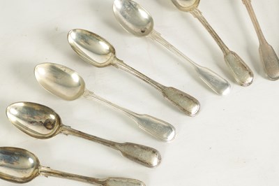 Lot 255 - A VICTORIAN 84 PIECE PART CANTEEN OF SILVER TABLE CUTLERY