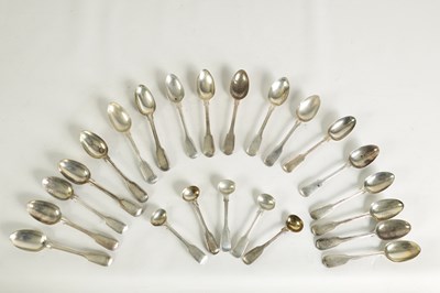 Lot 255 - A VICTORIAN 84 PIECE PART CANTEEN OF SILVER TABLE CUTLERY