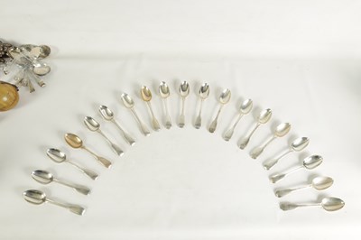 Lot 255 - A VICTORIAN 84 PIECE PART CANTEEN OF SILVER TABLE CUTLERY