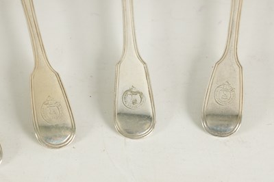 Lot 255 - A VICTORIAN 84 PIECE PART CANTEEN OF SILVER TABLE CUTLERY