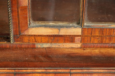 Lot 1050 - AN UNUSUAL LATE GEORGE III GONCALO ALVES AND KINGWOOD BOOKCASE