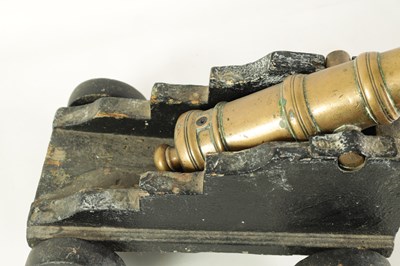 Lot 631 - A 17TH-CENTURY CAST BRONZE STARTING CANNON