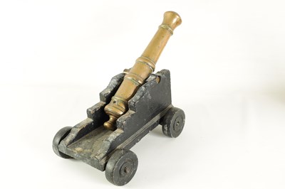 Lot 631 - A 17TH-CENTURY CAST BRONZE STARTING CANNON
