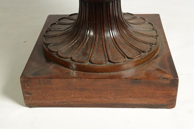 Lot 1028 - A RARE UNUSUALLY LARGE REGENCY COUNTRY HOUSE MAHOGANY URN SHAPED WINE COOLER IN THE MANNER OF GILLOWS