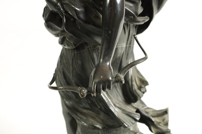 Lot 592 - A 19TH CENTURY BRONZE FIGURE DEPICTING DIANA 'THE GODDESS OF THE HUNT'