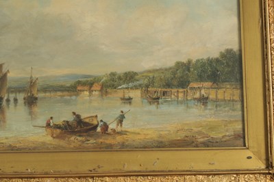 Lot 781 - ALFRED VICKERS SENIOR (1834-1919) A MID 19TH CENTURY RIVER LANDSCAPE