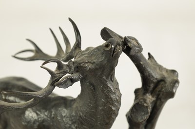 Lot 582 - AFTER P. J. MENE A 19TH CENTURY BRONZE STAG