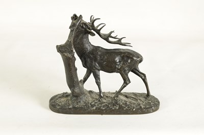Lot 582 - AFTER P. J. MENE A 19TH CENTURY BRONZE STAG