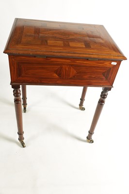 Lot 1284 - A 19TH CENTURY KINGWOOD VENEERED SIDE TABLE