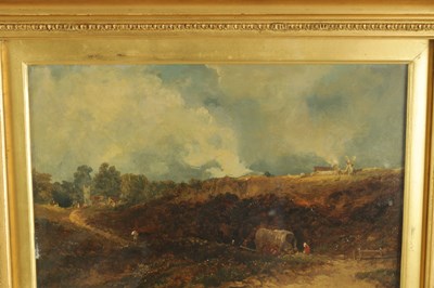 Lot 760 - 19TH CENTURY ENGLISH SCHOOL OIL ON BOARD - COUNTRY LANDSCAPE