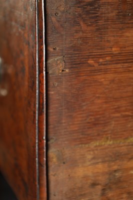 Lot 1260 - A FINE EARLY 18TH CENTURY FIGURED WALNUT CHEST ON CHEST