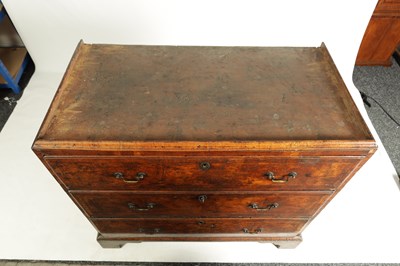 Lot 1260 - A FINE EARLY 18TH CENTURY FIGURED WALNUT CHEST ON CHEST