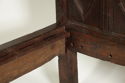 Lot 1245 - A RARE 17TH CENTURY AND LATER JOINED OAK WESTMORELAND DOUBLE FOUR-POSTER BED