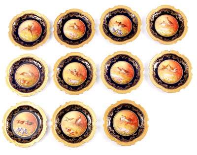 Lot 333 - A SET OF ELEVEN LATE 19TH CENTURY LIMOGES,...