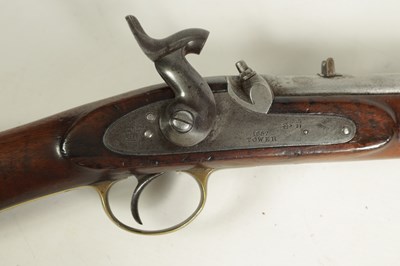 Lot 488 - A 19TH CENTURY BRITISH MILITARY PERCUSSION SERVICE CARBINE