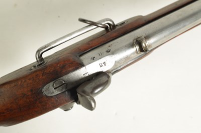Lot 488 - A 19TH CENTURY BRITISH MILITARY PERCUSSION SERVICE CARBINE