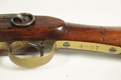 Lot 488 - A 19TH CENTURY BRITISH MILITARY PERCUSSION SERVICE CARBINE