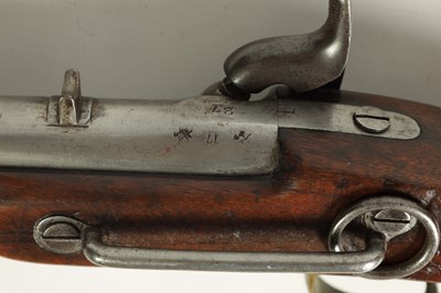 Lot 488 - A 19TH CENTURY BRITISH MILITARY PERCUSSION SERVICE CARBINE