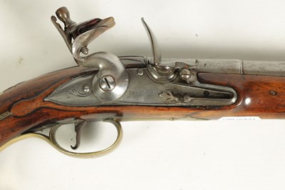 Lot 485 - A LATE 18TH CENTURY FLINTLOCK HOLSTER PISTOL BY BUCKMASTER, LONDON