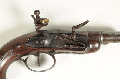 Lot 495 - AN 18TH CENTURY FRENCH FLINTLOCK POCKET PISTOL