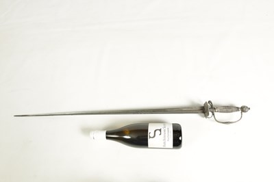 Lot 510 - AN 18TH CENTURY SILVER HILTED ENGLISH SHORT SWORD