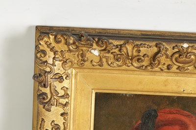 Lot 778 - CHARLES LANDSEER RA. A 19TH CENTURY PORTRAIT OIL ON TIN “THE GREEK GIRL”