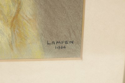 Lot 756 - A 20TH CENTURY PASTEL PORTRAIT OF DAVINA CREE BY L. J. LAMPEN