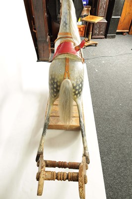 Lot 613 - AN OVERSIZE 19TH CENTURY ROCKING HORSE