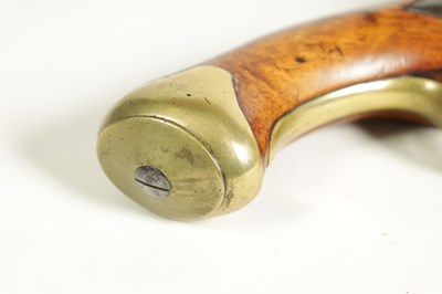 Lot 498 - A GEORGE III LIGHT DRAGOON FLINTLOCK PISTOL BY DURS EGG, LONDON