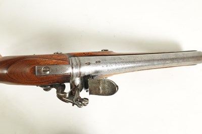 Lot 498 - A GEORGE III LIGHT DRAGOON FLINTLOCK PISTOL BY DURS EGG, LONDON