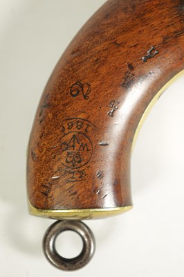 Lot 502 - AN 19TH CENTURY PERCUSSION COAST GUARDS PISTOL BY TOWER