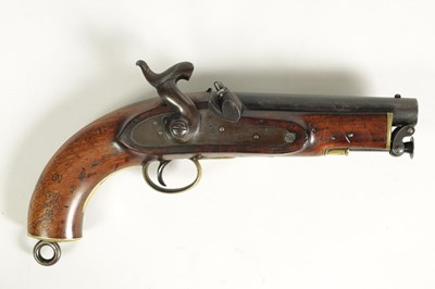 Lot 502 - AN 19TH CENTURY PERCUSSION COAST GUARDS PISTOL BY TOWER